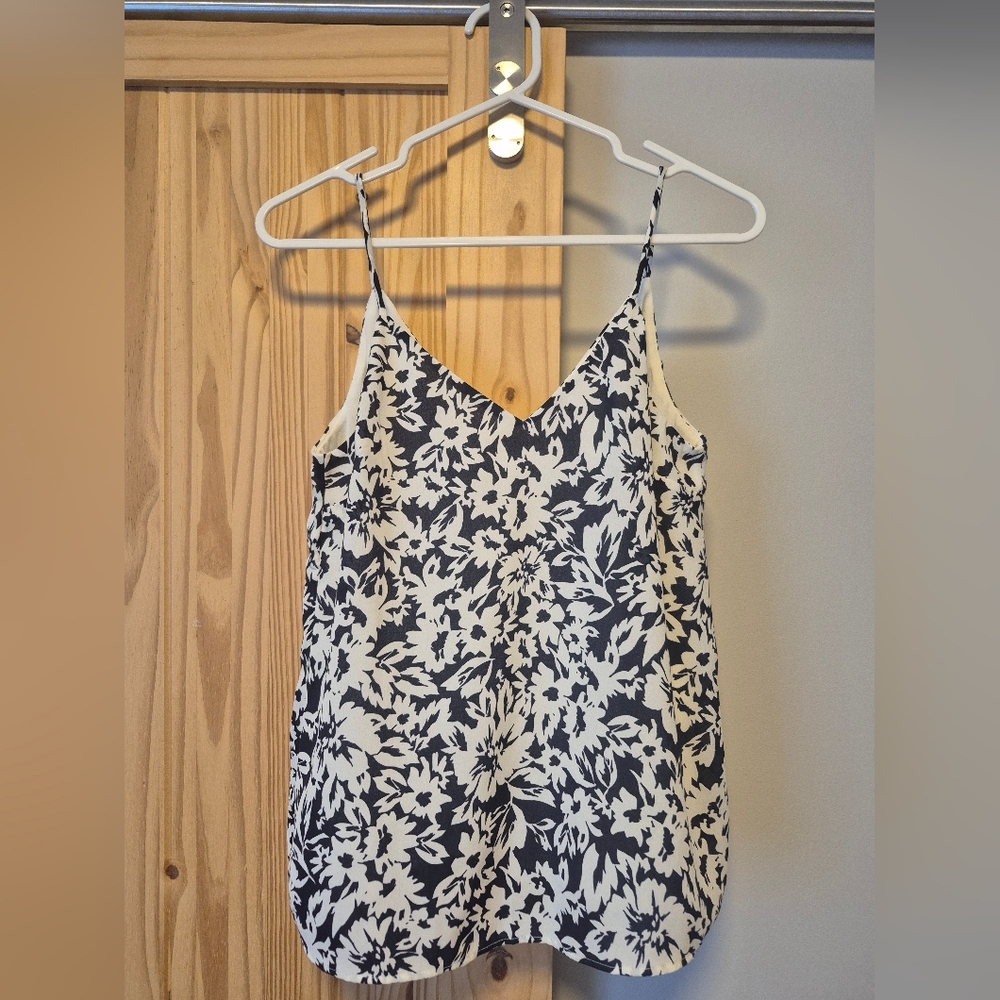H&M Blue Floral Top